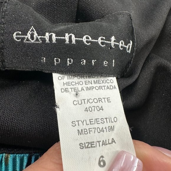 Connected Apparel Sleeveless Dress Evening Party Wear Layered 6 Pullover Stretch - Picture 2 of 13